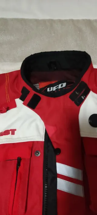 Chaqueta Enduro UFO Talla L Roja/Blanca