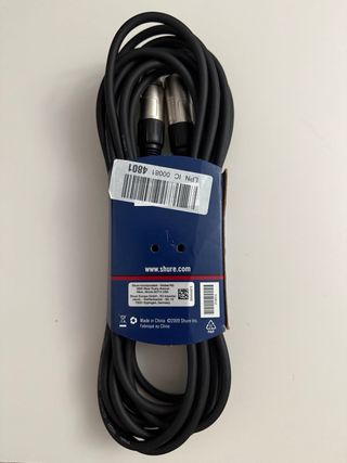 Cable Shure Hi-Flex 25 pies XLR-XLR