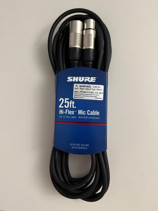 Cable Shure Hi-Flex 25 pies XLR-XLR