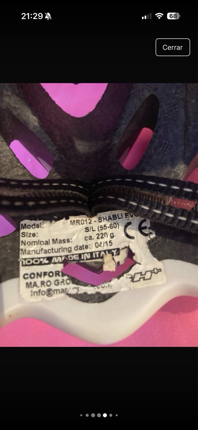 Casco Ciclismo Sh+ Shabli Evo Blanco