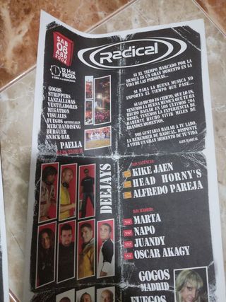 Flyer Discoteca Radical Madrid Valencia 2006