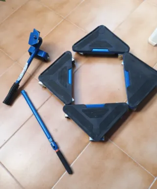 Kit NUEVO, Carro Muebles Pesados + Elevador