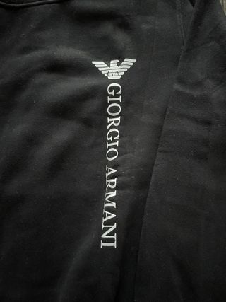 Sudadera Giorgio Armani Negra Hombre