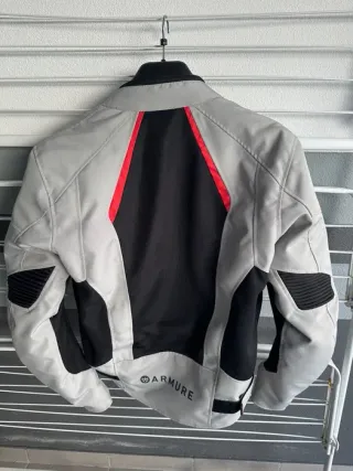 Chaqueta Moto ARMURE Negra/Gris/Roja
