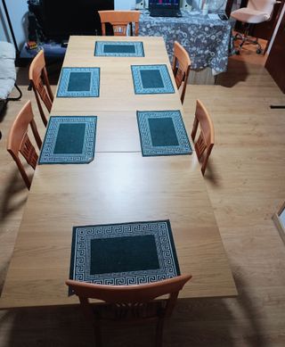 Mesa extensible madera 8-12 personas