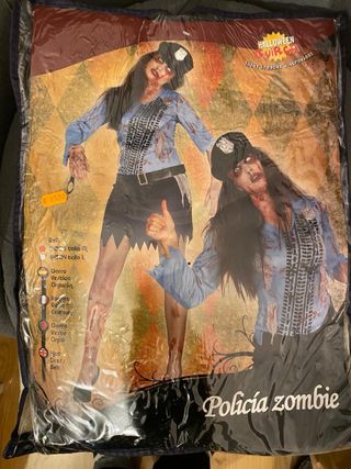 Disfraz Policía Zombie Adulto Talla L