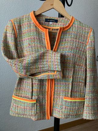 Chaqueta Ene de Rivera Tweed Multicolor Talla 40