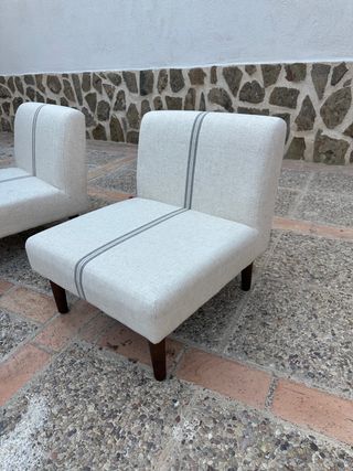 2 Sillones Zara Beige y Gris