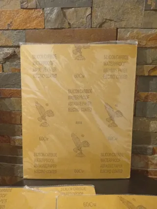 Pack de 5_Lija de Carburo de Silicio Impermeable 6