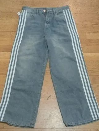 Pantalón vaquero flared baggy fit streetwear Y2K 