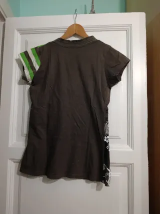 Camiseta Koroshi Marrón y Verde Talla M