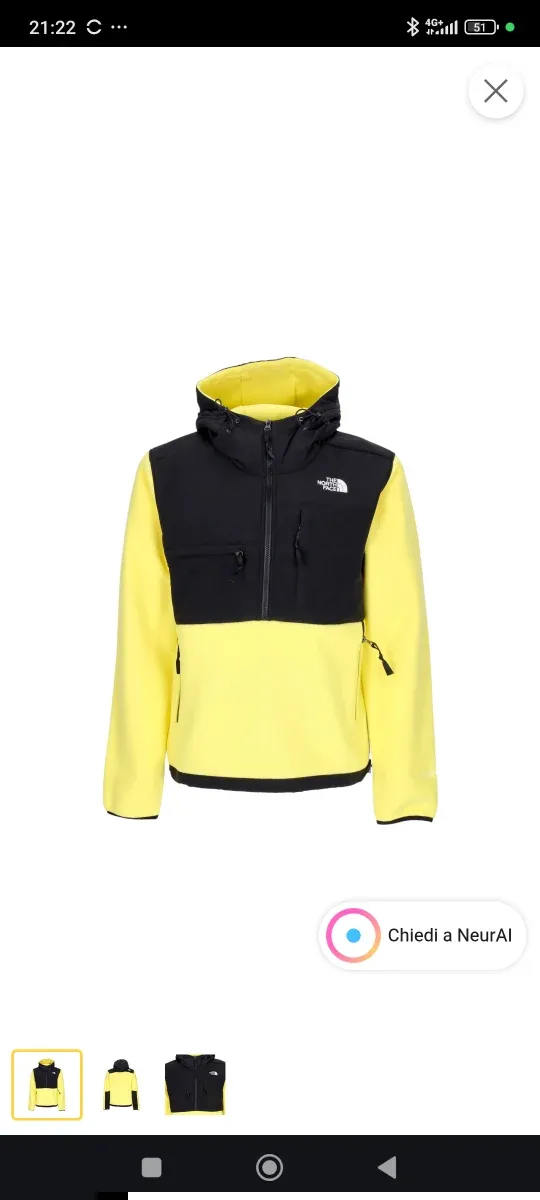 Giacca The North Face Denali con cappuccio