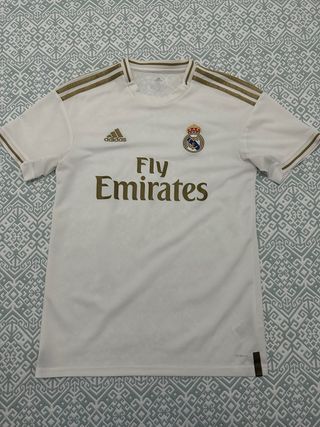 Camiseta Real Madrid Adidas Blanca Dorada