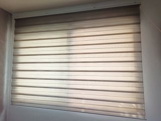 Estor Día y Noche gris/blanco