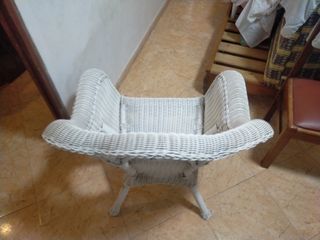 Silla Mimbre Terraza Época Blanca