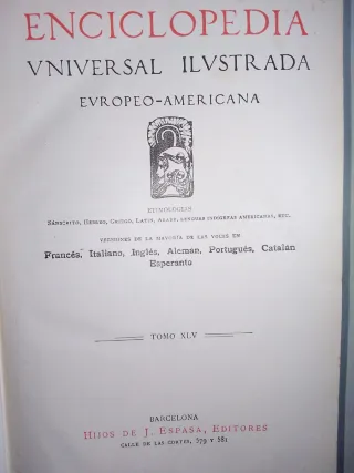 Enciclopedia Universal Ilustrada  Vintage