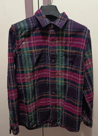 Camicia a quadri bambina 10 anni