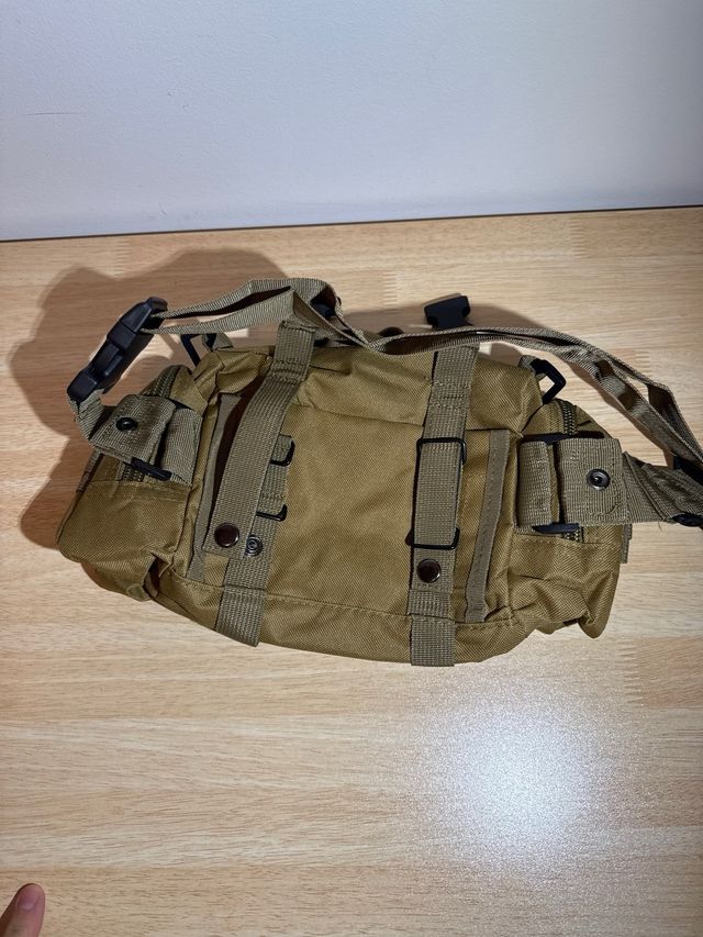 Riñonera Táctica Airsoft Enduro Marrón molle