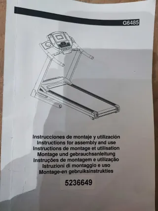 Cinta de correr BH Fitness casi nueva