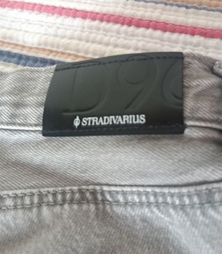 Vaquero gris claro D96 Straight Cropped Flare  36