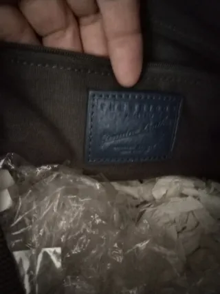 Borsa "the bridge" grigio/blu