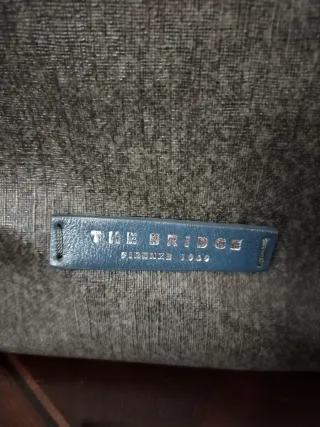 Borsa "the bridge" grigio/blu