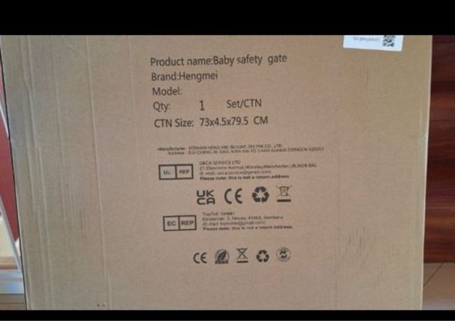 Barrera seguridad niños/mascotas blanca 