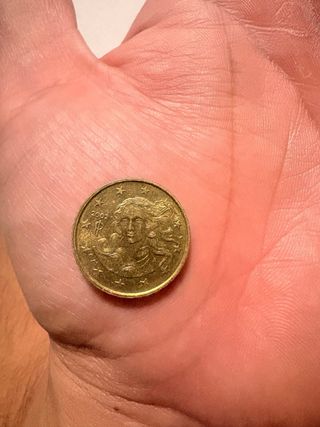 Moneda 10 céntimos cara de Venus