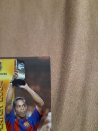 Ronaldinho Barça Campio 2004 Tarjeta
