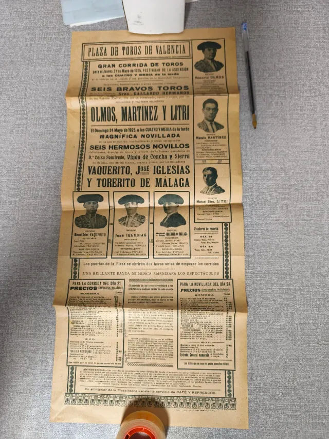 Lote 21 carteles taurinos