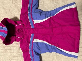 Giacca da neve bambina fucsia e blu marchio Brugi