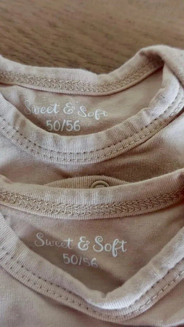 Lote 4 bodies bebé 0-6 meses