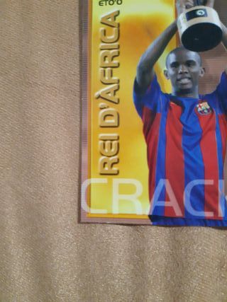 Tarjeta Eto'o Barça Campió Rei d'Africa