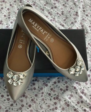 Bailarinas plateadas Marypaz talla 38