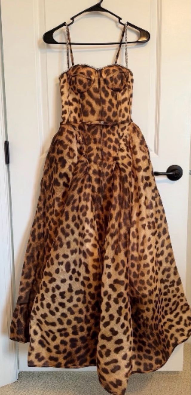 Vestido Zimmermann Leopardo Original