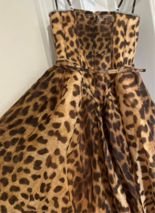 Vestido Zimmermann Leopardo Original