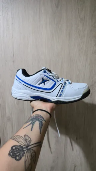 Zapatillas Drop Shot Padel Blancas y Azules