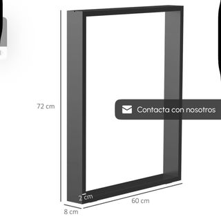 Patas para mesa metálicas negras