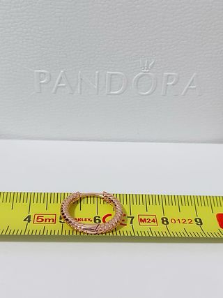 Pendientes Aro Pandora tono Oro Rosa