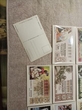 12 Postales Lotería Nacional