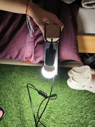 Aplique de pared madera y metal