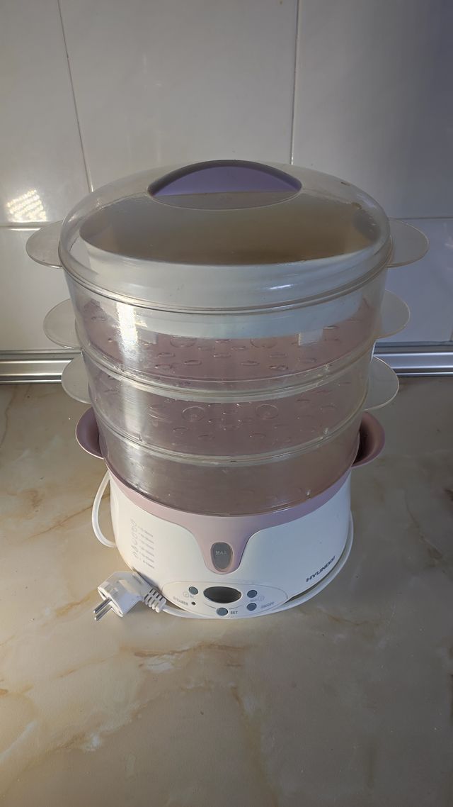 Cocina Vapor Hyundai 3 Bandejas Temporizador