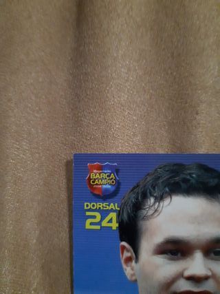 Tarjeta Iniesta Barça Campió 24