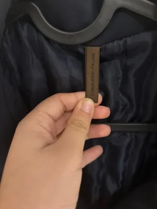 Gabardina Diseño Italiano Azul