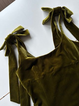 Blusa Zara Verde Oliva Talla S