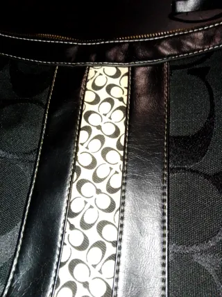 Bolso Coach Negro Multicolor