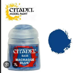 Pinturas Citadel Macragge Blue y Abaddon Black