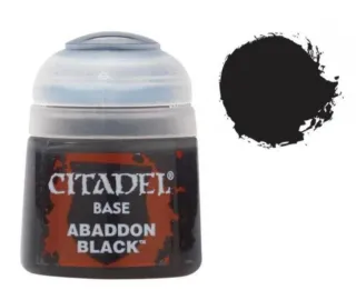 Pinturas Citadel Macragge Blue y Abaddon Black