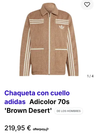 Chaqueta Adidas Beige y Blanca