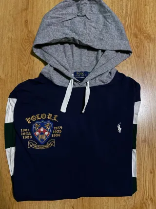 Sudadera Polo Ralph Lauren Azul y Gris